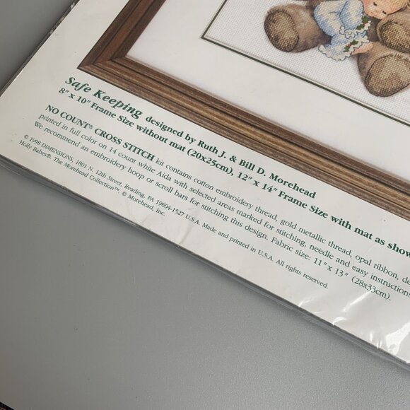 Dimensions Safe Keeping Cross Stitch 8579 Christmas Angel Baby - Picture 6 of 6